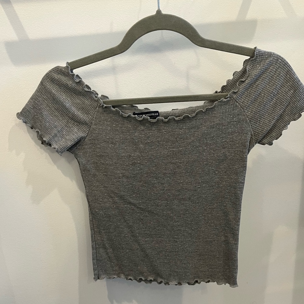 Brandy Melville Off the Shoulder Crop Top